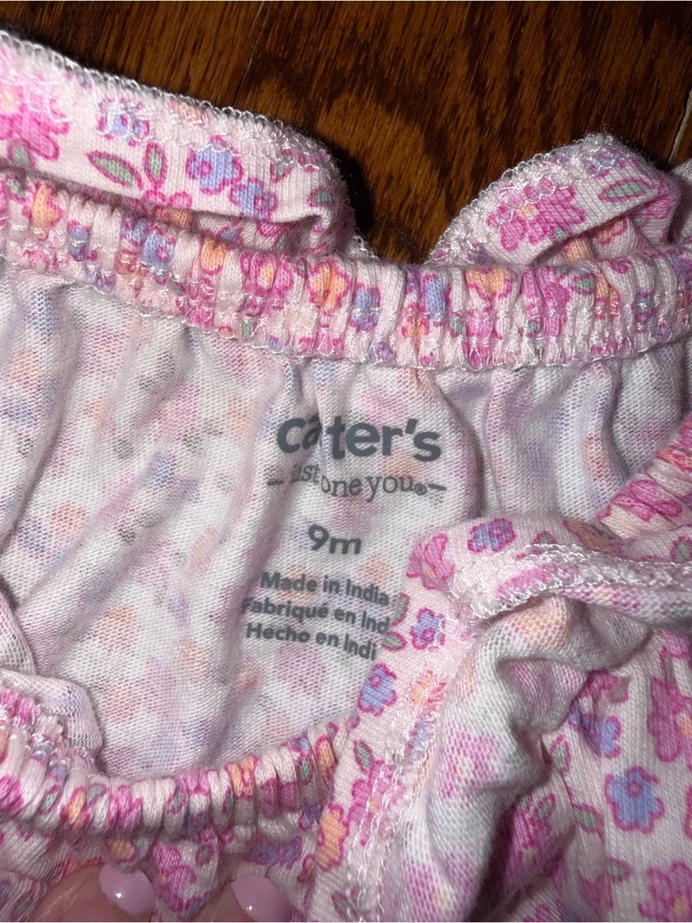 Carter's Pink Floral Dress with Matching Pink Diaper Cover